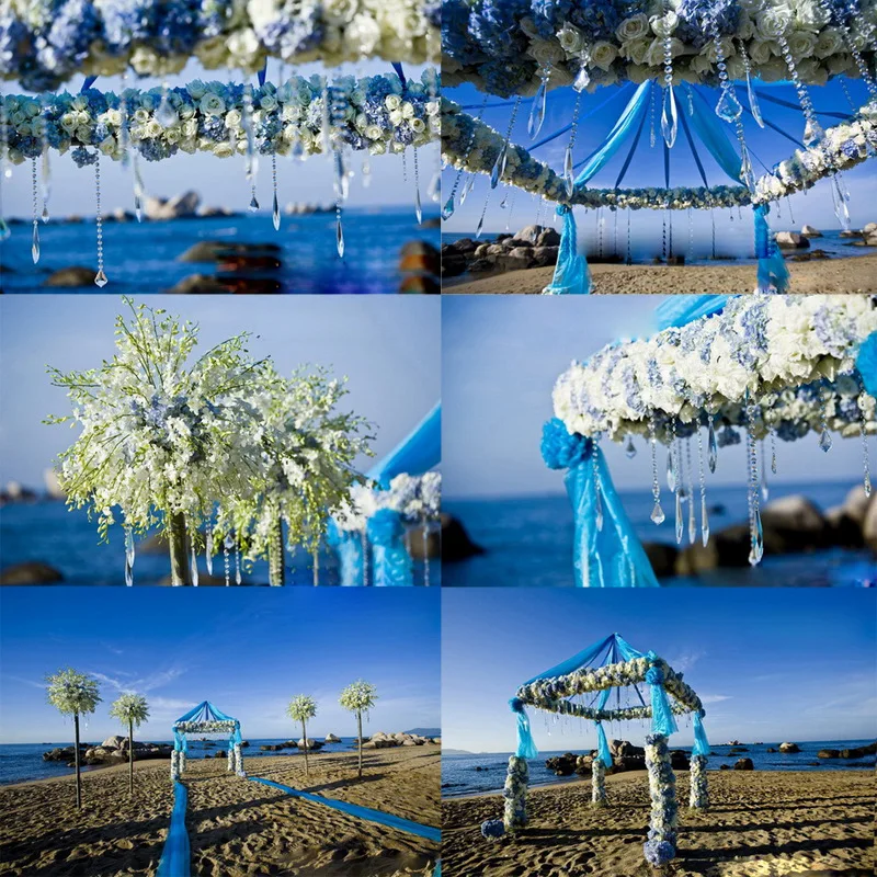 Кристально чистая цепочка из бисера подвесное украшение Свадебный поднос для