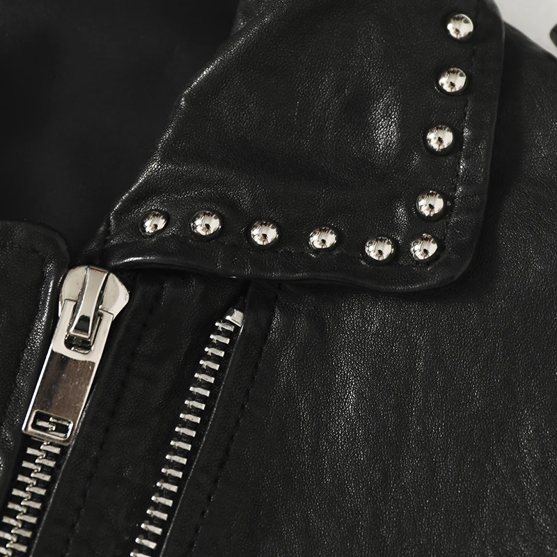 

JCHB 2021 spring fashion New genuine leather clothing women's casual sheepskin motorcycle clothing short coat