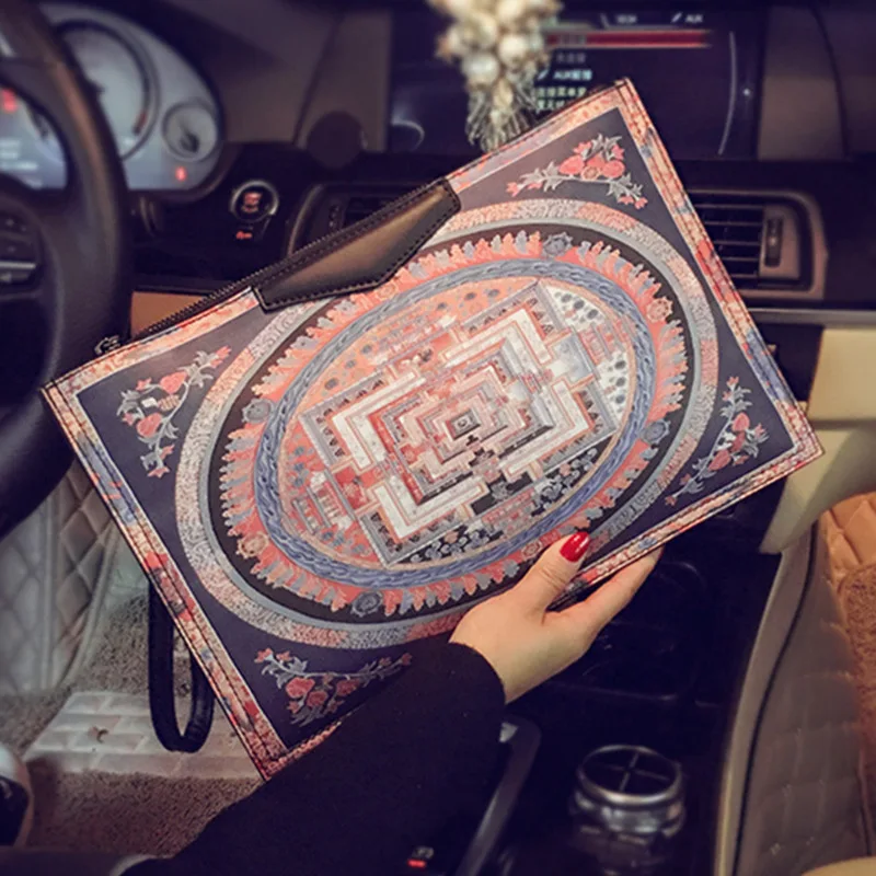 

Designer Printing Women Handbag Fashion Square Envelope Bag Luxury IPad Bags for Women Shoulder Crossbody Bag Brands Clutch Ins