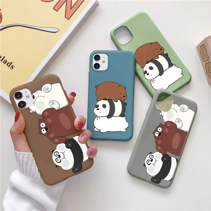 Чехол с мультяшным пандой для Huawei P30 P40 P20 Lite Pro Y6 Y7 P Smart 2021 2019 Mate Honor 10 20 10i 20i 8A 8X 9X