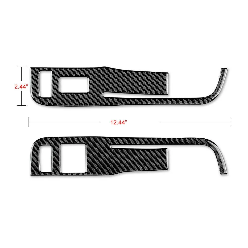 

Black Window Control Switch Cover Carbon Fiber For Chevrolet Camaro 2013-2015 Carbon Fiber Car Sticker