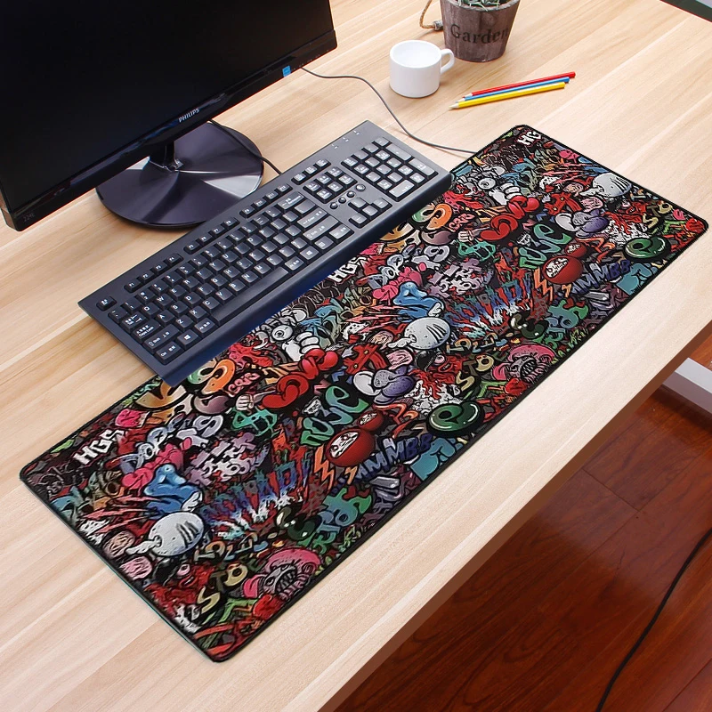 

Hot Sell Gaming Mousepad Gamer Computer Mousepad 900x400 Big Mouse Mat Nonslip Natural Rubber Mause Pad Laptop Keyboard Desk Mat