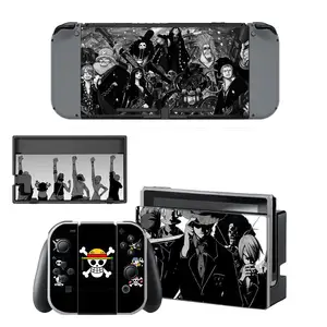 one piece luffy screen protector sticker skin for nintendo switch ns console dock charger stand holder joy con controller vinyl free global shipping
