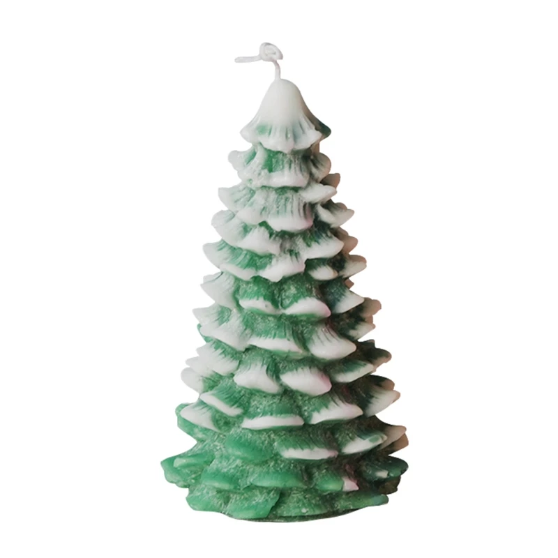 

3D Christmas Tree Candle Mold Silicone Clay Soap Mould DIY Chocolate Cake Decor
