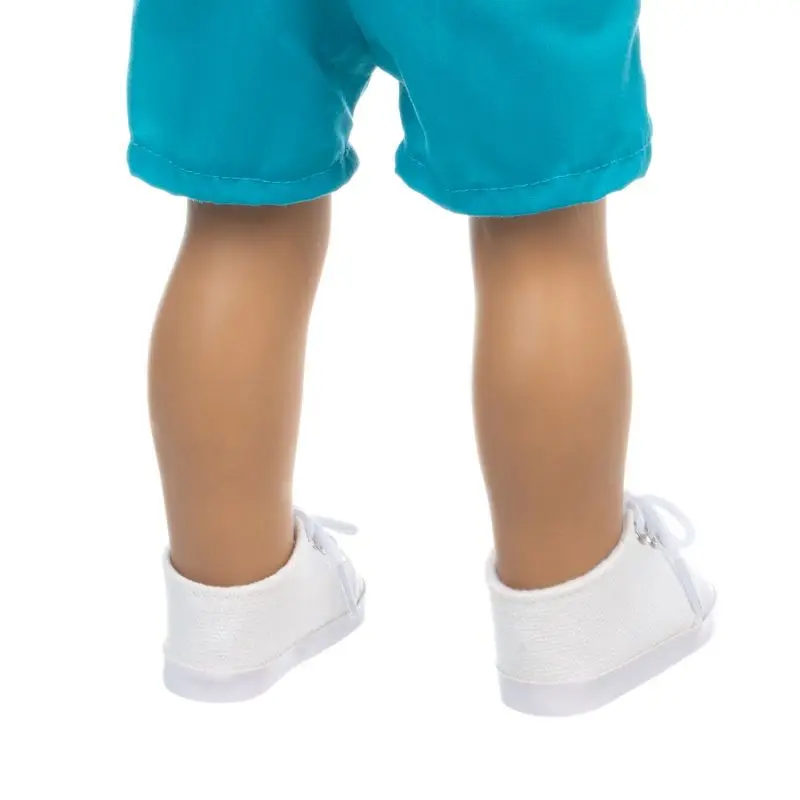 

Cute Doll Shoes with Shoelace White Handmade 18 Inch Doll Casual Shoes Toy for Girl Dolls Accessories American Girl Doll Clothes