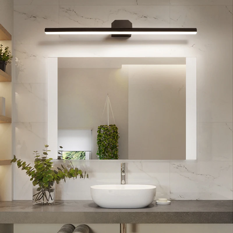 Зеркало с подсветкой led лампа современный минималист ванная комната шкафа