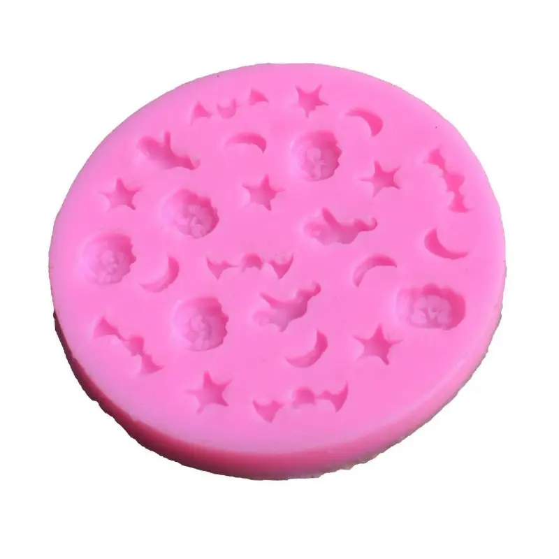 

Halloween Bat Pumpkin Moon Silicone Cake Mold Chocolate Fondant Mould DIY Crafts Decoration Baking Tool