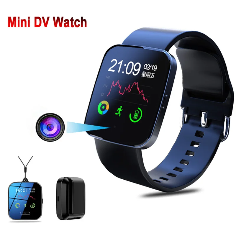 Новинка тонкая профессиональная камера 1080P с функцией записи видео и диктофоном HD Смарт-браслет DV DVR