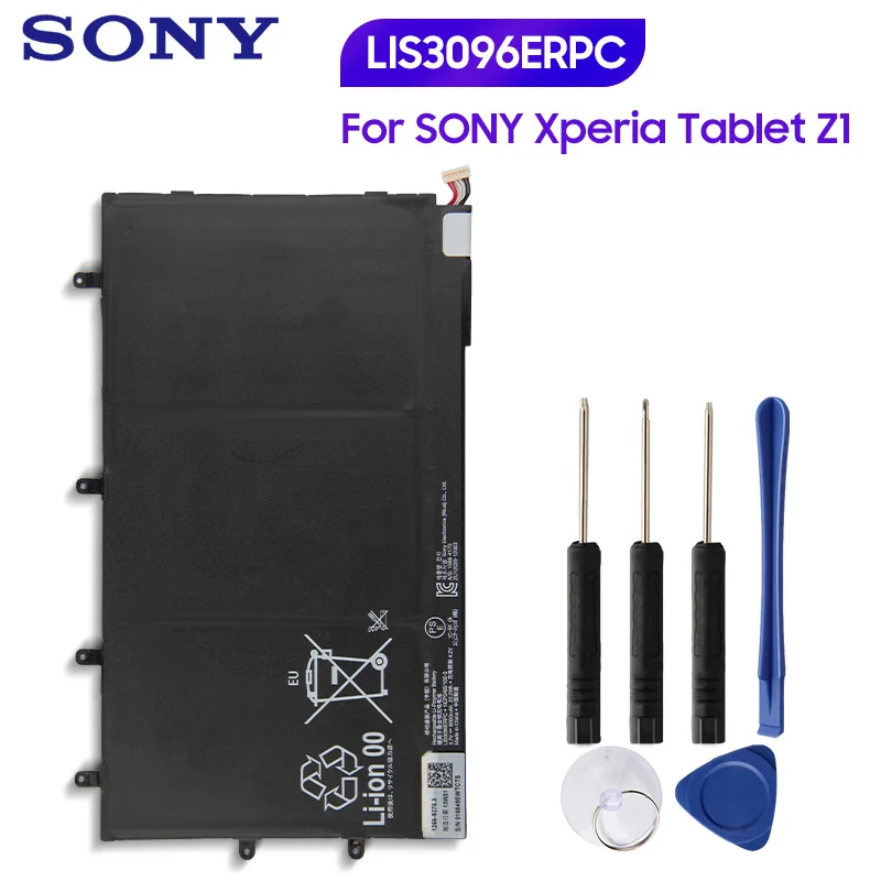 Оригинальный запасной аккумулятор Sony LIS3096ERPC для SONY Xperia Tablet Z 1ICP3/65/100-3 SGP321