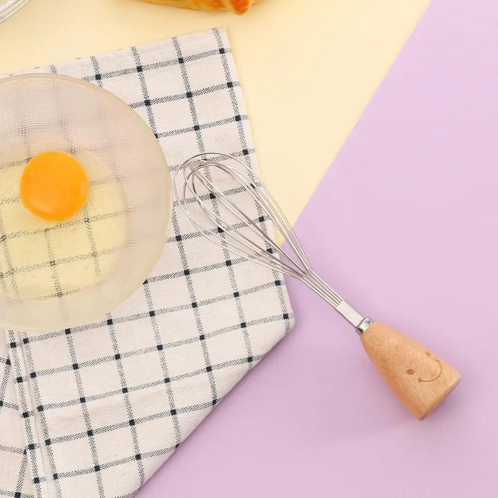 Венчик с деревянной ручкой для крема молока кофе масла напитков Ручной смеситель