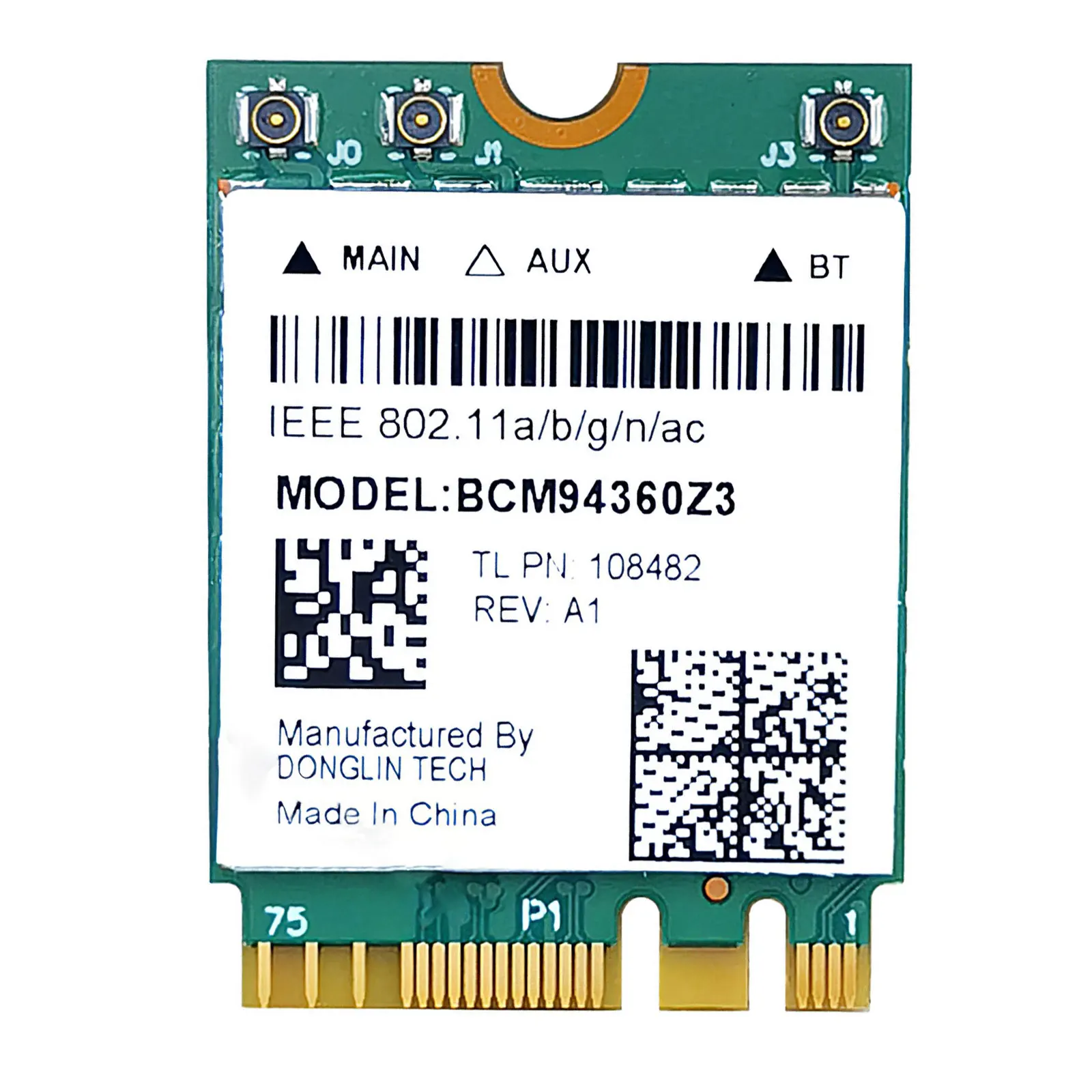 

Мини-адаптер PCI-E, 1200 Мбит/с, 2,4 ГГц, Bluetooth 4,2 802.11ac
