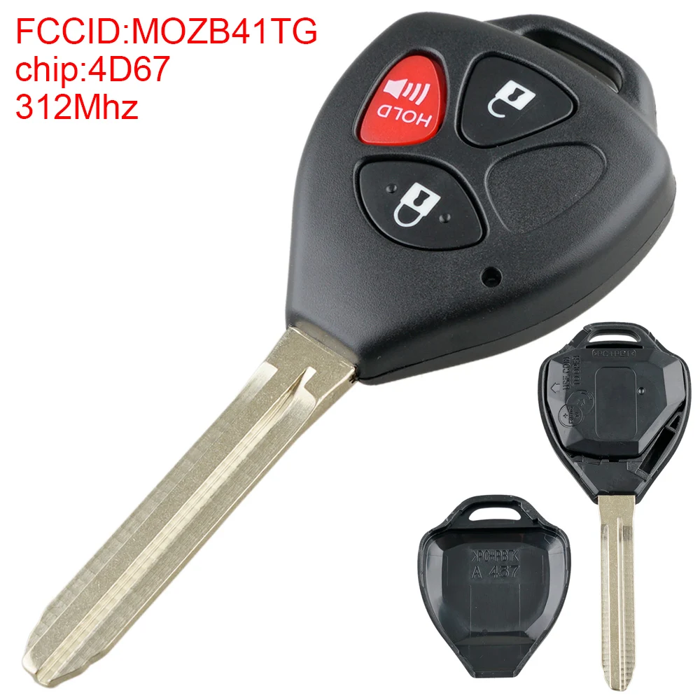 312 МГц 3 кнопки телефон с чипом 4D67 умный ключ автомобильный БЕСКЛЮЧЕВОЙ