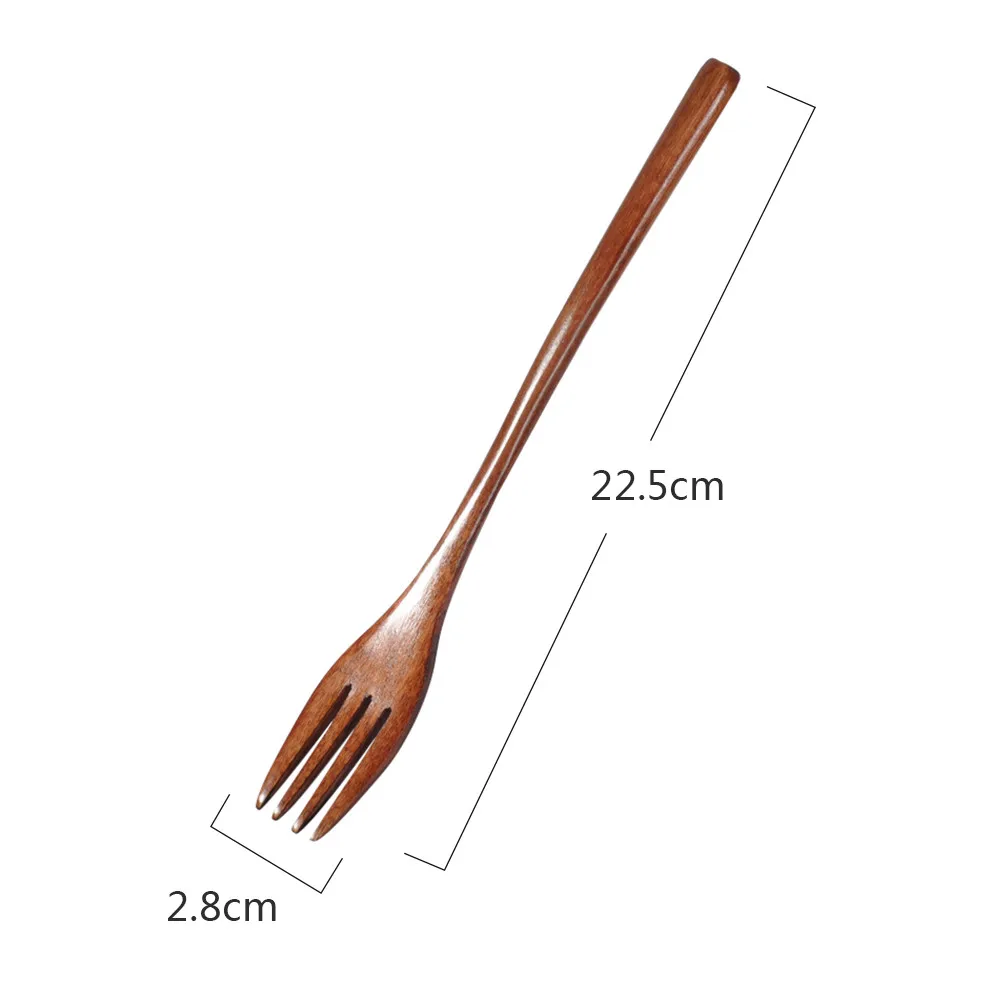 Wooden Spoon Fork Bamboo Kitchen Cooking Utensil Tools Soup-Teaspoon Tableware Accessories L*5 | Дом и сад