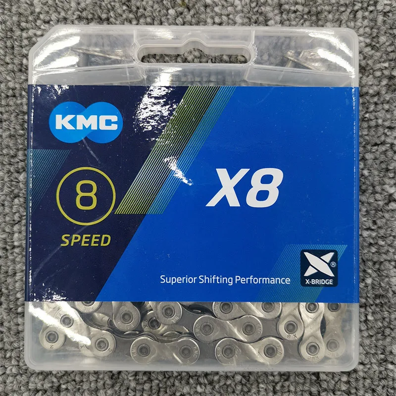 

Bicycle chain mountain bike KMC chain new packaging 8 speed boxed 8X