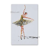 latest knife design palette 100 hand painted girl dancing ballet wall decorative picture oil painting no frame canvas art
