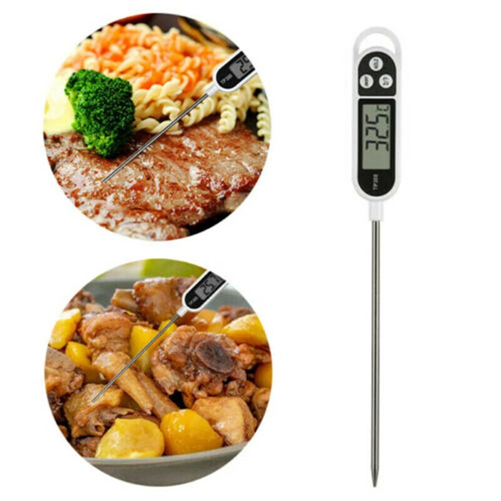 

Digital Cooking Thermometer, Instant Reading Long Probe Meat Kitchen Barbecue Thermometer, Kitchen Thermometer, Cooking Gadgets