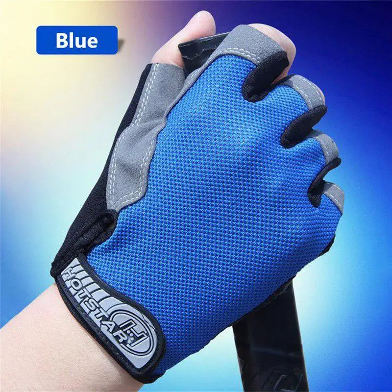 1 пара перчатки на полпальца для езды велосипеде мотоциклетные взрослых и детей
