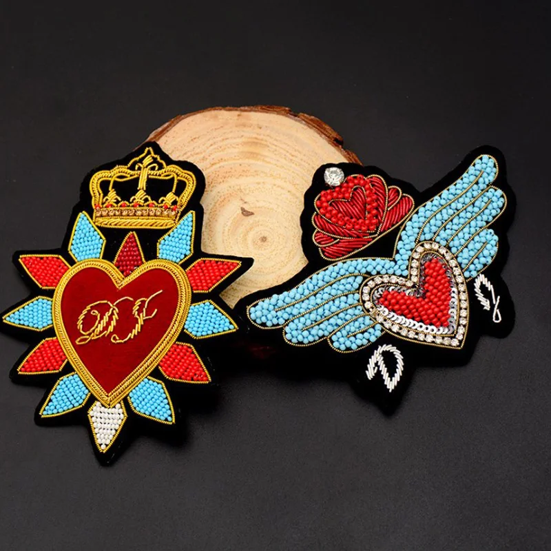 

Indian Silk Embroidery Badge Package Accessories Men And Women British Wind Clothing Bag Jewelry Manual High-End Dress Badge