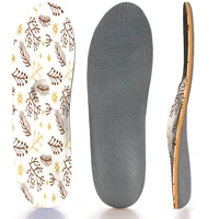 brown pattern high arch support insole memory foam eva orthopedic insoles for men and women metatarsal support heel pain