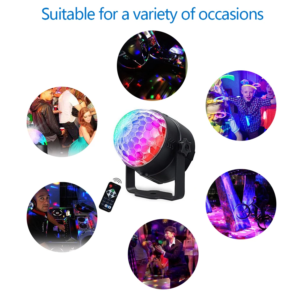 Горячая Распродажа звуковая активация вращающийся чешское стекло диско шар