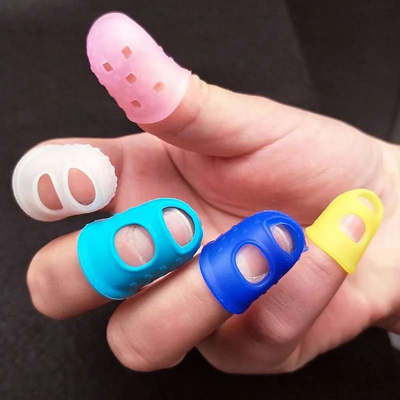 Многофункциональные Силиконовые наперстки 5 шт./лот дышащие защитные рукава для