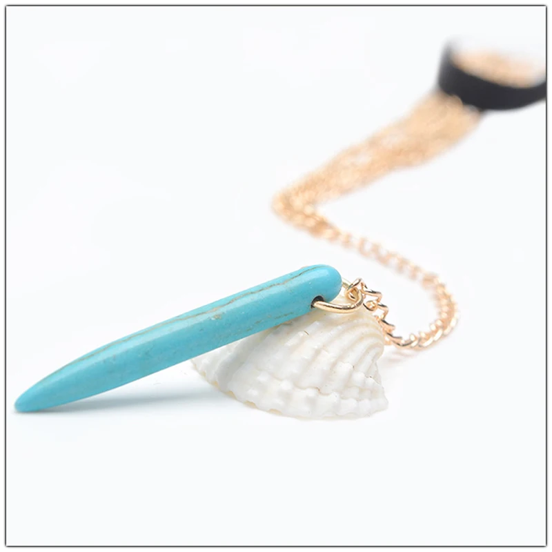 Пикантные бирюзовый кулон цепочка на ногу браслет браслеты из нержавеющей стали