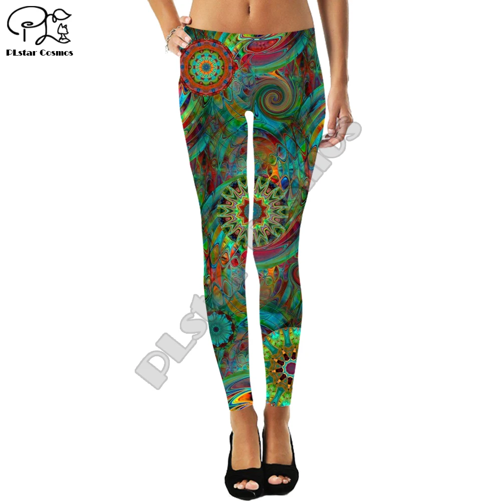 

colorful Leggings Sample Women's food candy fruit Stitching Leggings Digital Print Pants Trousers Stretch Pants Plus Size CO-21
