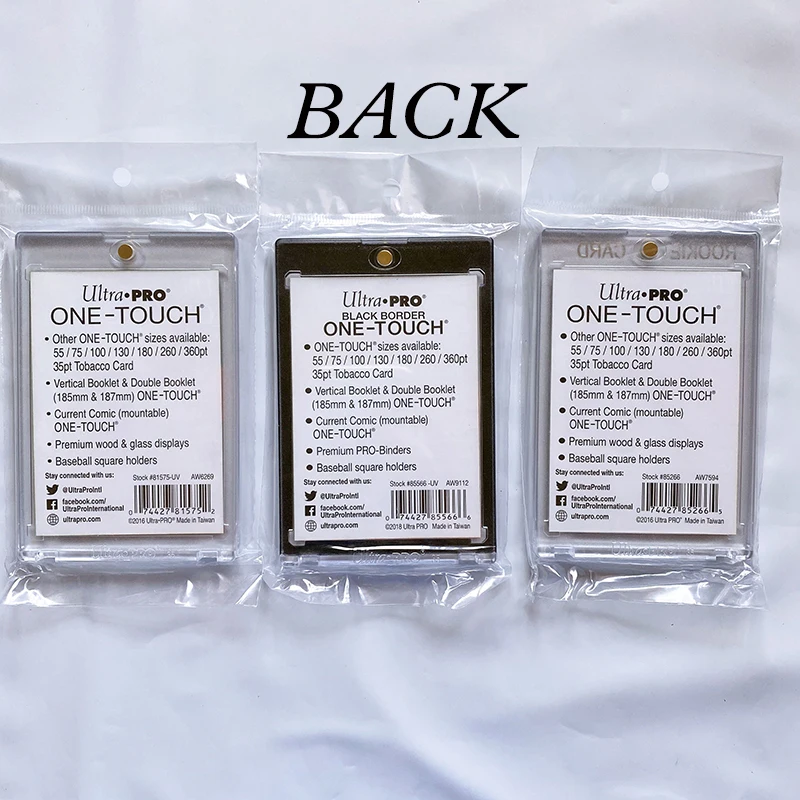 

5 Pieces/Pack Ultra.Pro 35pt ONE-TOUCH Holder Cases - Holds Regular Baseball, Football, Hockey Cards protector Card Sleeves