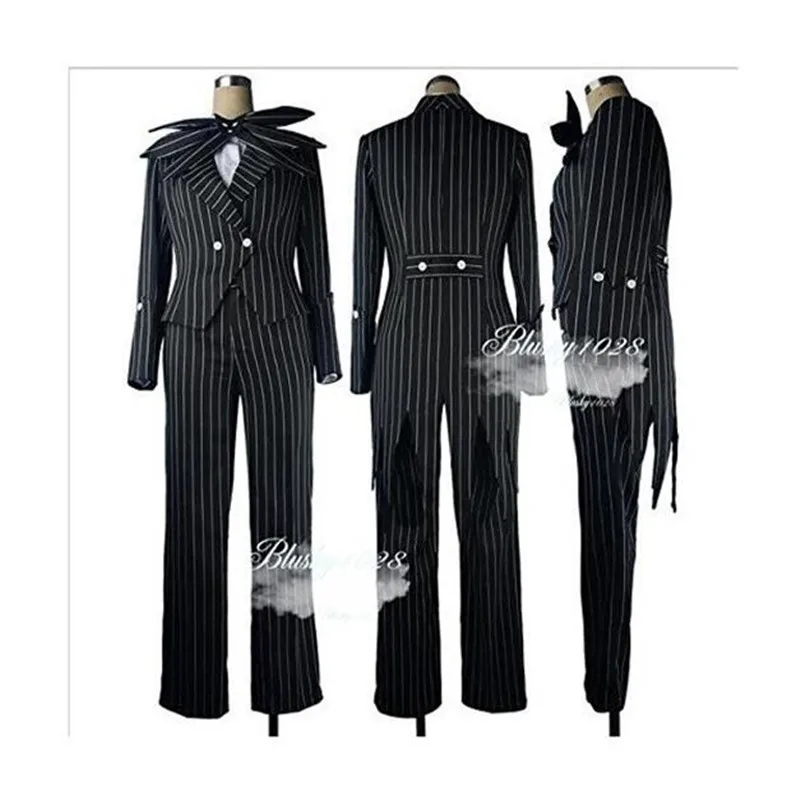 Cartoon Anime The Nightmare Before Christmas Jack Clothing Halloween Masquerade Party Jack Skellington Cosplay Prop Costume