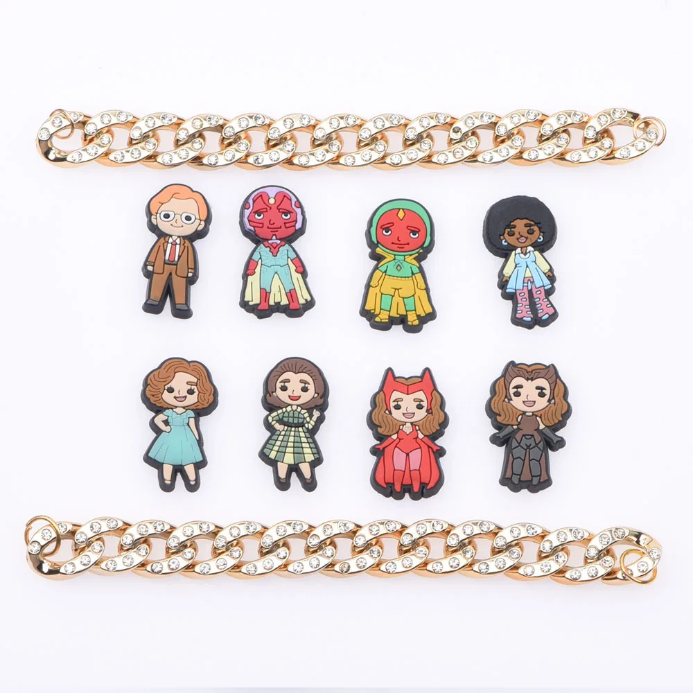 Best Sell 1 Pcs Croc Shoe Charms Kid's Playing Ball Shoes Decoration Girl Cosplay Bracelet Accessories Medieval Times King Queen