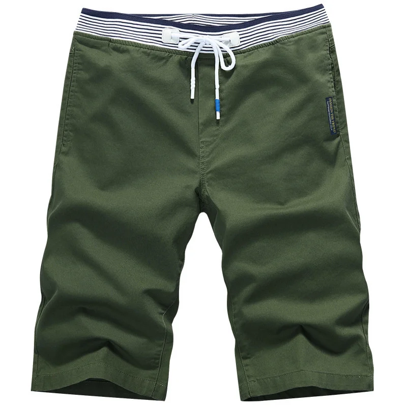 

Jogger shorts men of 2021 summer Korean casual trousers big 5-inch trousers medium YOUNG pure beach trousers fashion