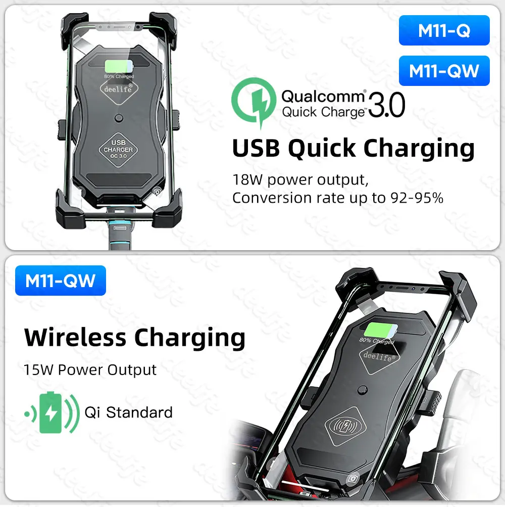Держатель для телефона мотоцикла Deelife Беспроводная зарядка Moto X Grip подставка