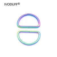 10x 50x 20mm 32mm rainbow d ring belt bucklezinc alloy hardware metal 2 7mm wire dia for bags d ring