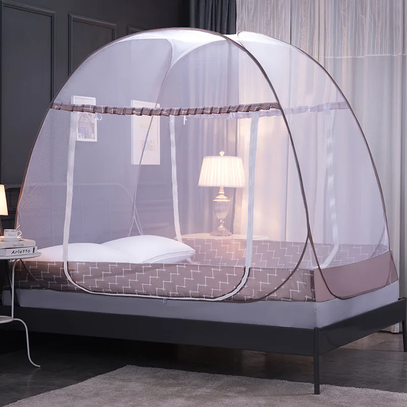 

Folding Mosquito Net Canopy With Bracket Bed Tent for Adult Girls Room Decoration Tent Bed Curtain With Frame Home Bedroom Decor