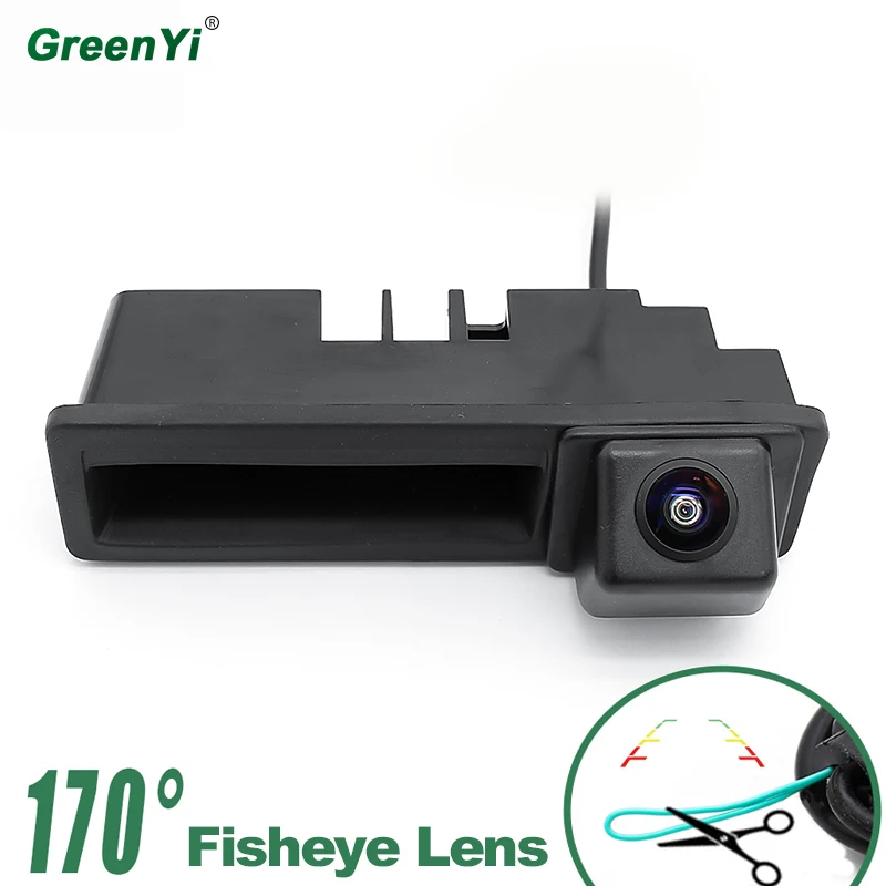 GreenYi 170 градусов объектив рыбий глаз HD 1280x720P MCCD Starlight ночное видение автомобильный