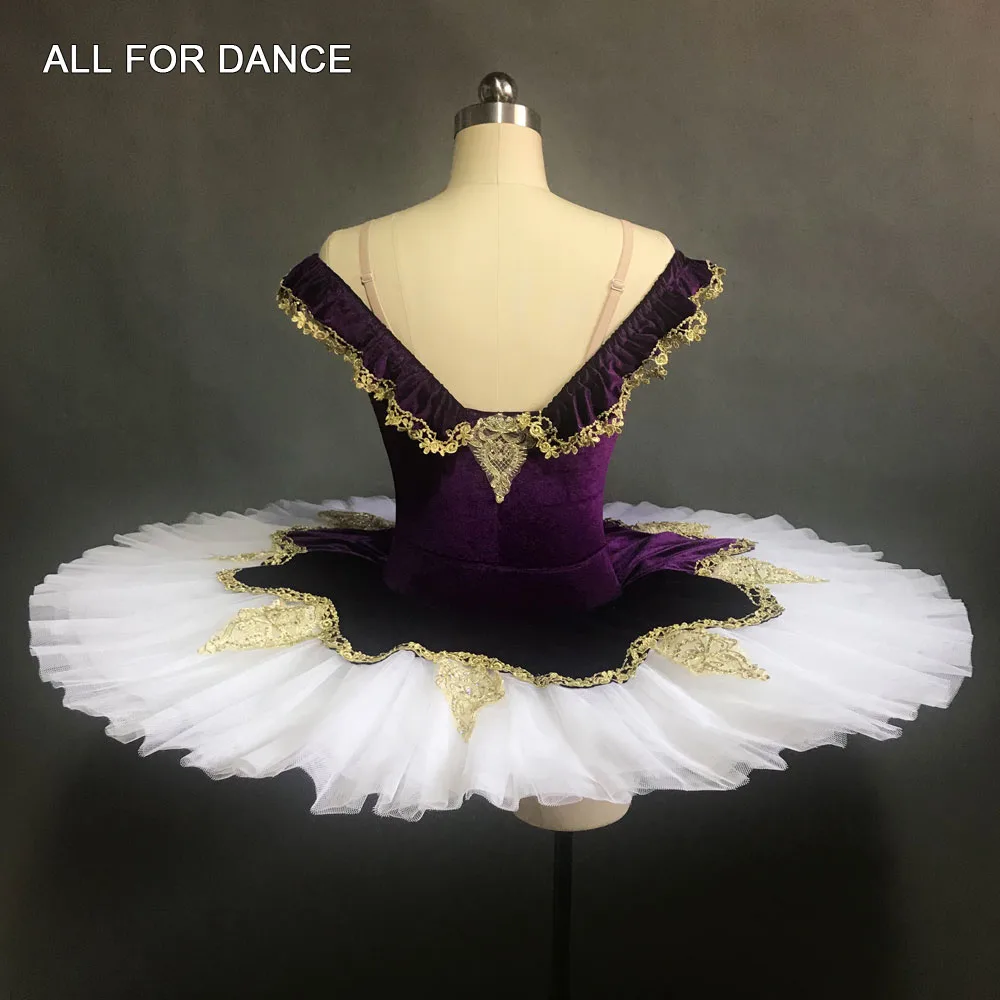 Бархатный лиф BLL141 Красного/темно-фиолетового цвета с золотой отделкой