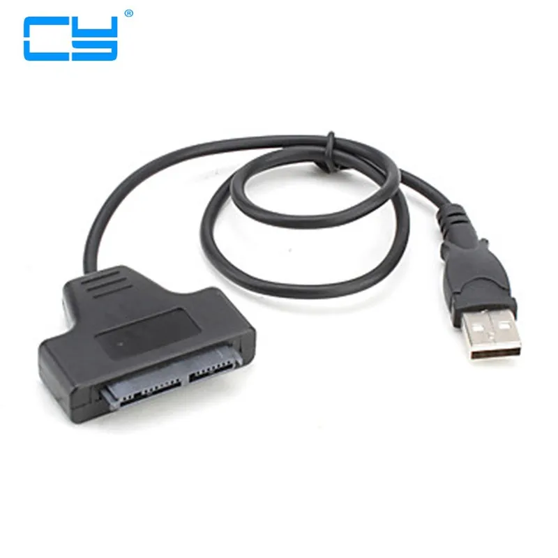 

1pcs USB 2.0 para Micro SATA 7 + 9 16 P 1.8 "SSD Hard Disk Drive Cabo Adaptador 50 cm