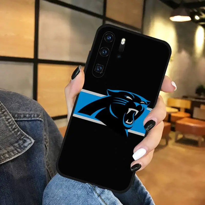 

Carolina panther rugby Phone Case For Huawei honor Mate P 9 10 20 30 40 Pro 10i 7 8 a x Lite nova 5t