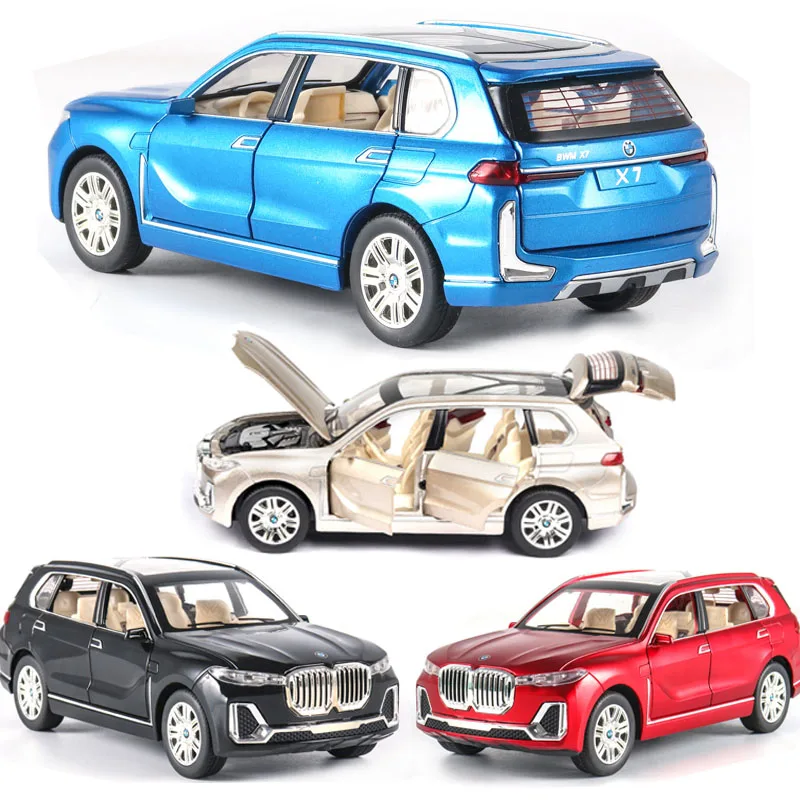 1:24 модель автомобиля BMW X7 литая из сплава детская игрушка коллекционные игрушки