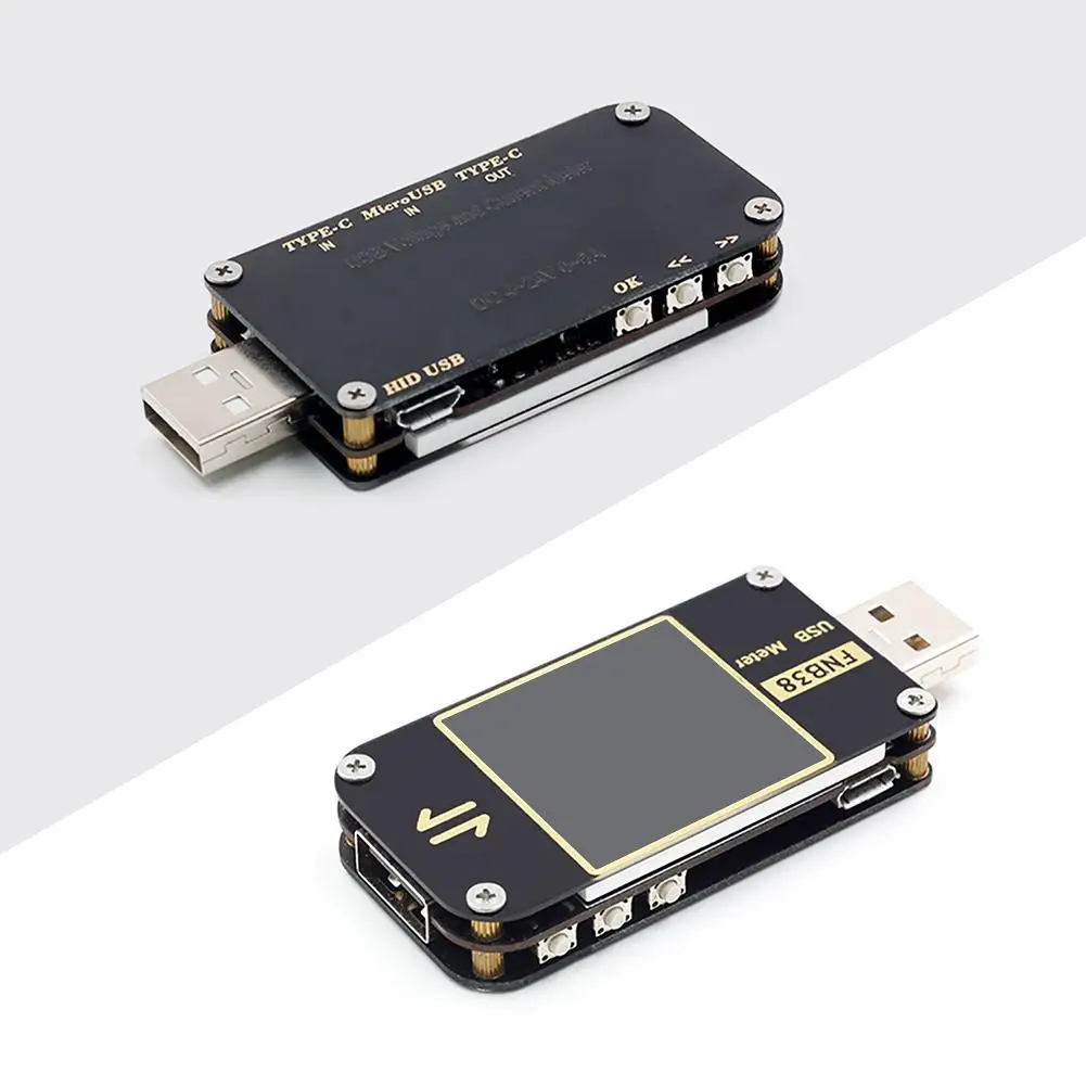 FNB38 USB ЖК-вольтметр QC4 PD3.0 2 0 PPS тестер протокола быстрой зарядки | Компьютеры и офис