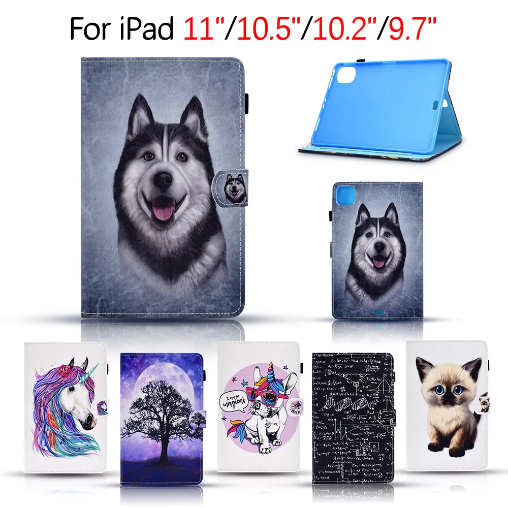 Чехол с рисунком хаддерса для iPad Pro 11 2020 2018 чехол милой белой лошадью защитный 10 2 5