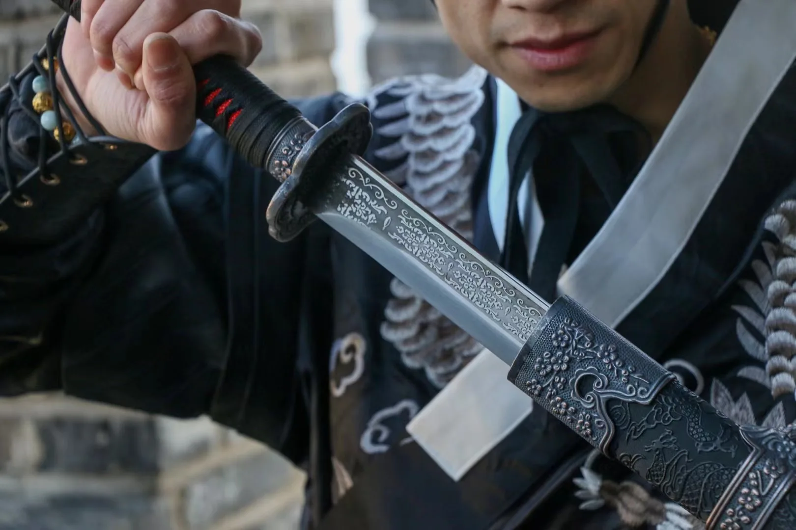 

Ancient Katana Sword Real Sharp Full Tang Brotherhood Guard Broadsword Vintage Samurai Japanese Katana Home Decor Catanas