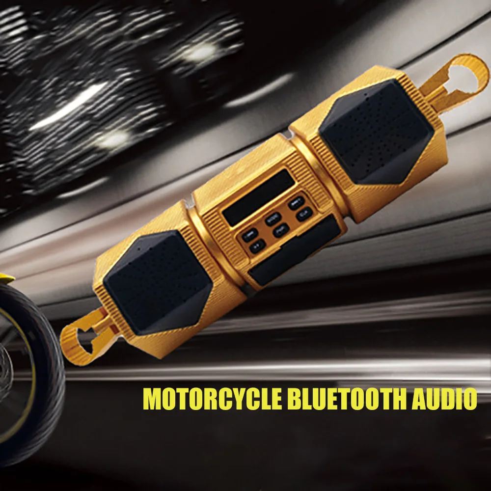 MP3-плеер для мотоцикла 12 В Bluetooth стерео колонка FM радио светодиодный дисплей