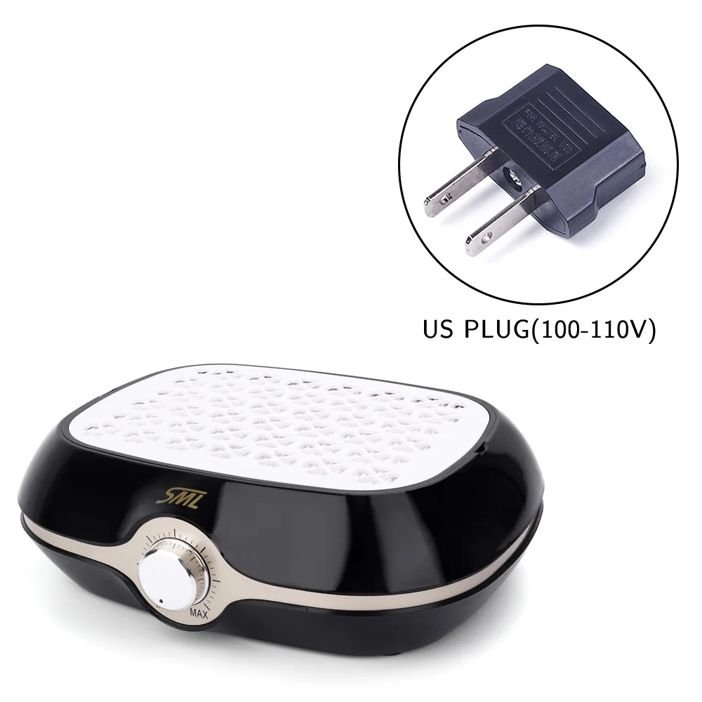 US plug Deciniee пылеуловитель для ногтей сильный мощный вентилятор для ногтей дизайн салонный всасывающий пылесборник машина пылесос вентилятор для ногтей пылеуловитель - Цвет: US plug
