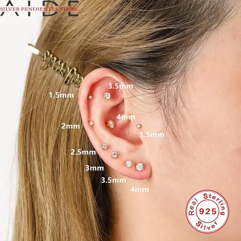 

Женские серьги из серебра 925 пробы, 6 шт.