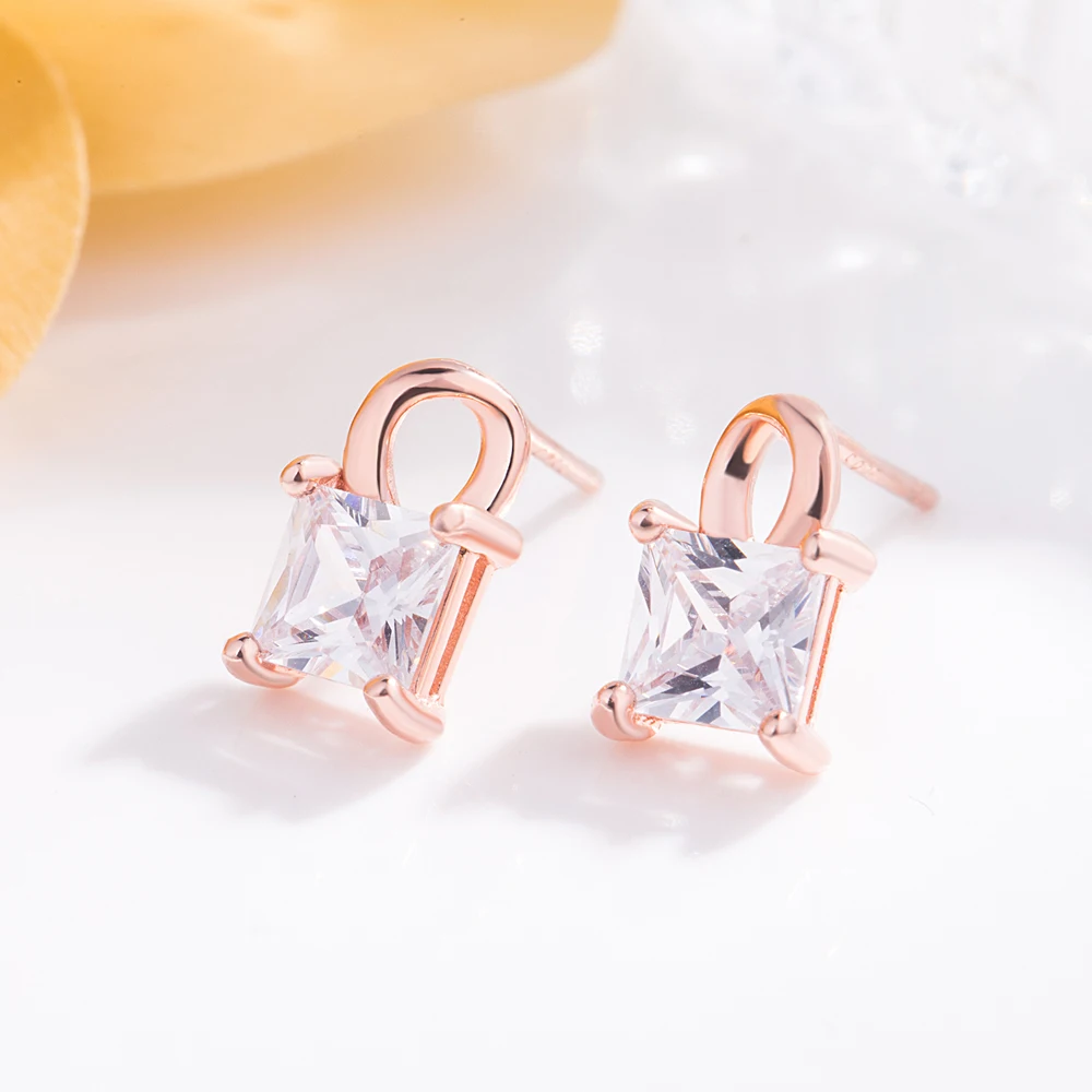 Оригинальные Серебряные серьги из стерлингового серебра 925 пробы с замком