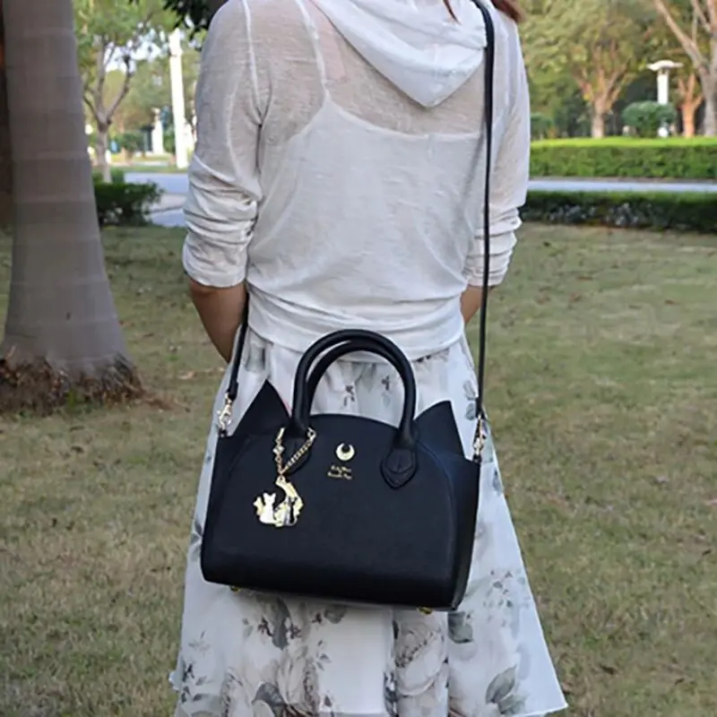 Sailor Moon Bag Samantha Vega Luna Women Handbag 20th Anniversary Cat Ear Shoulder Bag Hand Bag - MSMO image 6