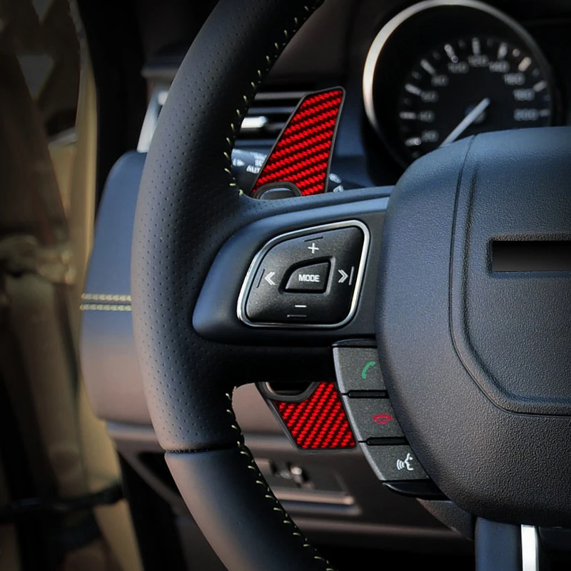 Красно-черный удлинитель рулевого колеса из углеродного волокна для Land Rover discovery 4