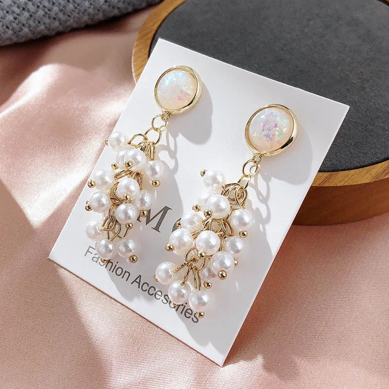 Серьги с барочным жемчугом висячие серьги для женщин винтажные рождественские