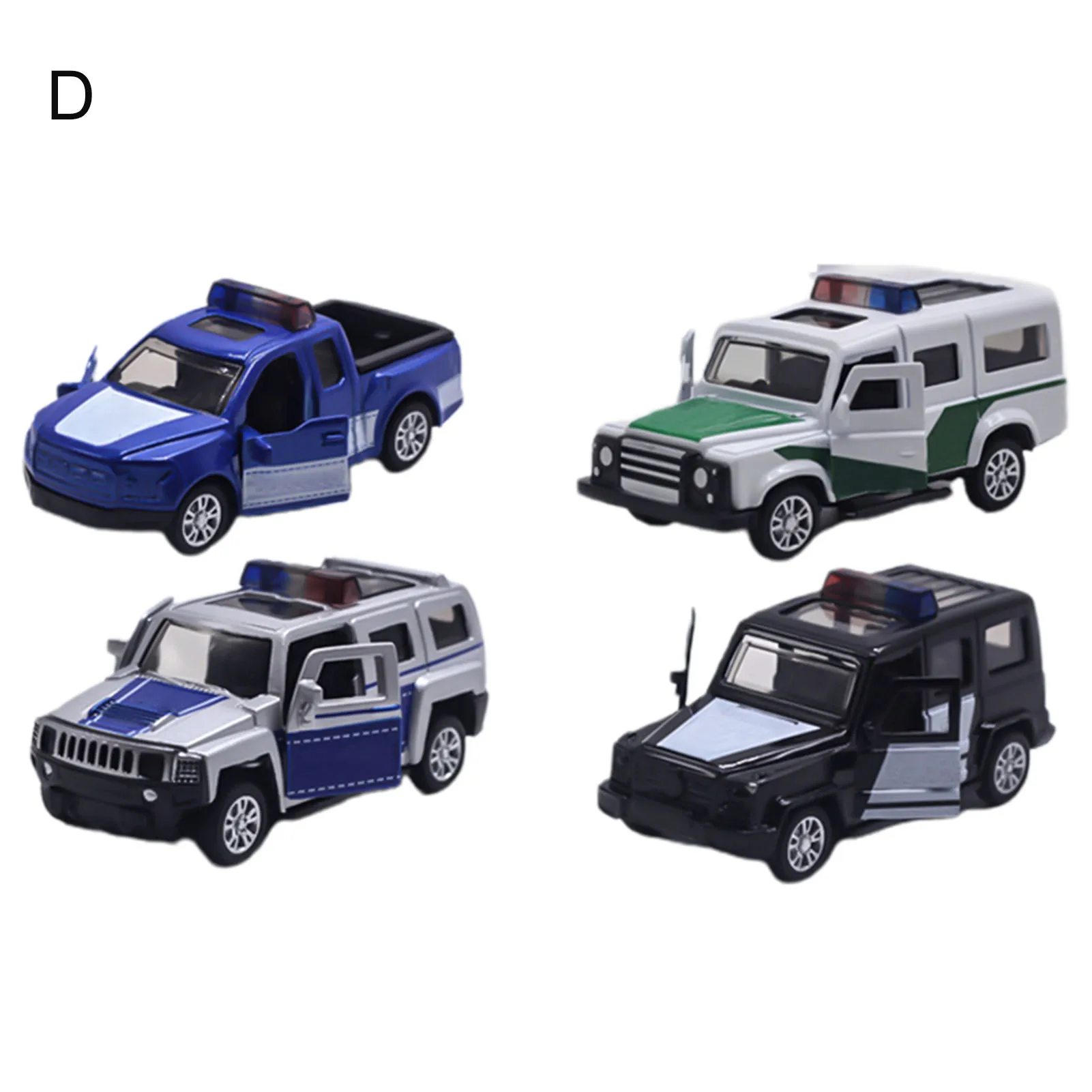 

4Pcs/Set 1/60 Mini Pull Back Car Off-road Vehicle Simulation Model Kids Mini Car Gift Toy Pull Back Car Toy Mobile Vehicle Model
